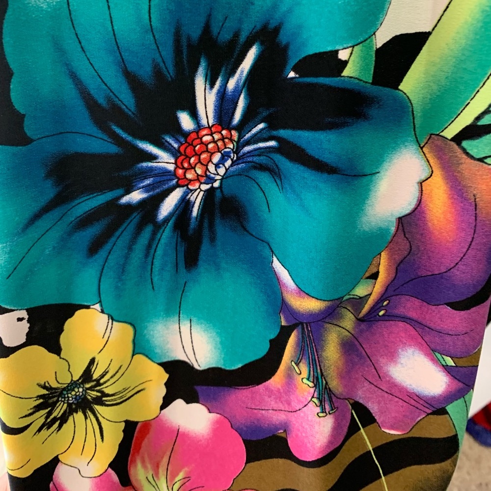 Laura max tropical print dress misses L - Picture 2 of 5